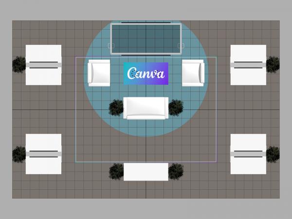 VK-5218 Island Trade Show Exhibit -- Plan View