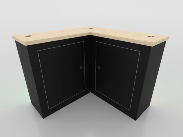MOD-1737 Trade Show Custom Counter with Doors and Interior Shelf -- Image 3